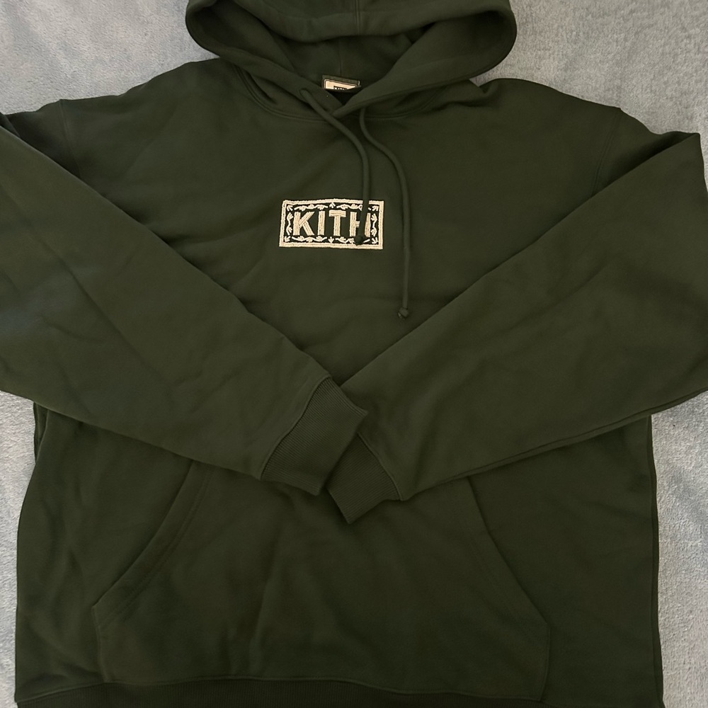 EXCLUSIVE KITH Vitality Loyalty Classic Logo Williams 3 Hoodie Green Large